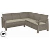 Záhradný nábytok Keter Corfu Relax rohová pohovka cappuccino, 610356 Záhradný nábytok Keter Corfu Relax rohová pohovka cappuccino, 610356