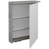 Dreja Jednodverová zrkadlová skrinka ASTON GAOE 60 - D25 Teak / Pravé Dreja Jednodverová zrkadlová skrinka ASTON GAOE 60 - D25 Teak / Pravé