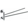 Sapho X-ROUND dvojitý držiak uterákov otočný 380mm, chróm XR403 Sapho X-ROUND dvojitý držiak uterákov otočný 380mm, chróm XR403