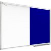 Allboards,Textilní a bílá magnetická tabule COMBI v hliníkovém rámu - 90x60 cm,CO96FN Allboards,Textilní a bílá magnetická tabule COMBI v hliníkovém rámu - 90x60 cm,CO96FN
