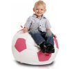 Sedací vak malá bielo ružová futbalová lopta TiaHome Sedací vak malá bielo ružová futbalová lopta TiaHome