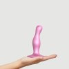 Strap-on-me Curvy S zvlnené dildo s nožičkami ružové