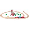 Drevená vláčikodráha s požiarnou stanicou Train Set Firestation Eichhorn s vlakom 33 dielov 235 cm dĺžka koľajníc Drevená vláčikodráha s požiarnou stanicou Train Set Firestation Eichhorn s vlakom 33 dielov 235 cm dĺžka koľajníc