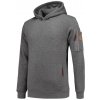 Premium HOODED SWEATER tmavě šedý melír