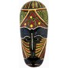Ručne maľovaná nástenná maska v africkom štýle - 25 x 11 cm Ručne maľovaná nástenná maska v africkom štýle - 25 x 11 cm