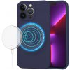 Techsuit SoftFlex MagSafe kryt na iPhone 13 Pro – tmavo modrý