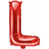 PartyDeco Fóliový balón Mini - Písmeno L 35 cm červený PartyDeco Fóliový balón Mini - Písmeno L 35 cm červený
