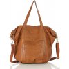 MARCO MAZZINI Camel kožená shopper taška It bag MARCO MAZZINI Camel kožená shopper taška It bag