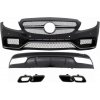 KITT Front Bumper with Rear Diffuser and Exhaust Tips Night Package Black Edition Sport suitable for MERCEDES C-Class W205 S205 (2014-2020) C63 Design KITT Front Bumper with Rear Diffuser and Exhaust Tips Night Package Black Edition Sport suitable for MERCEDES C-Class W205 S205 (2014-2020) C63 Design
