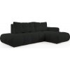 Rohová rozkladacia sedačka Soho - čierna Strana: Pravá Rohová rozkladacia sedačka Soho - čierna Strana: Pravá