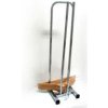 Štosovač vešiakov/ramienok, výška 88,5 cm, šírka 24,5 cm, 2 kolieska, chróm Štosovač vešiakov/ramienok, výška 88,5 cm, šírka 24,5 cm, 2 kolieska, chróm
