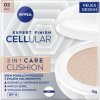 Nivea Hyaluron Cellular Filler 3v1 pečující tónovací krém make-up v houbičce 03 Tmavý 15 g