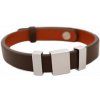 Pánsky kožený náramok na gravírovanie 3x disk BL6663 Pánsky kožený náramok na gravírovanie 3x disk BL6663