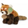 RAPPA Plyšová panda červená 18 cm, Eco-Friendly RAPPA Plyšová panda červená 18 cm, Eco-Friendly