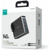 Joyroom Travel Charger GaN Fast Charger (UK) C+C+C+U, 140W, with Type-C to Type-C, PD 240W cable (1,2m) Black EU (JR-TCG05UK) Joyroom Travel Charger GaN Fast Charger (UK) C+C+C+U, 140W, with Type-C to Type-C, PD 240W cable (1,2m) Black EU (JR-TCG05UK)