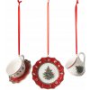 Sada 3 ozdôb na vianočný stromček Toy's Delight Decoration Ornaments Villeroy Sada 3 ozdôb na vianočný stromček Toy's Delight Decoration Ornaments Villeroy
