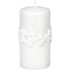 Vianočná sviečka Ice Star valec Ø7x14 cm biela Vianočná sviečka Ice Star valec Ø7x14 cm biela