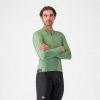 CASTELLI Cyklistický dres s dlhým rukávom zimný - ESPRESSO THERMAL - svetlo zelená L CASTELLI Cyklistický dres s dlhým rukávom zimný - ESPRESSO THERMAL - svetlo zelená L