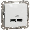 Schneider Electric Slovakia spol. s r.o. Sedna Design - SDD111401 - Dvojitá USB A+A nabíjačka 2.1A - Biela Schneider Electric Slovakia spol. s r.o. Sedna Design - SDD111401 - Dvojitá USB A+A nabíjačka 2.1A - Biela