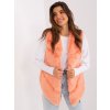 Marhuľová kožušinová vesta AT-KZ-2349.00P-peach L/XL Marhuľová kožušinová vesta AT-KZ-2349.00P-peach L/XL