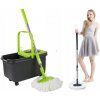 Rotačný rotačný mop 360 Dávkovač Vedro Sada 2 x Návleky Mikrovlákno Rotačný rotačný mop 360 Dávkovač Vedro Sada 2 x Návleky Mikrovlákno