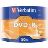 Verbatim DVD-R, Matt Silver, 43791, 4.7GB, 16x, wrap, 50-pack, bez možnosti potlače, 12cm, pre archiváciu dát Verbatim DVD-R, Matt Silver, 43791, 4.7GB, 16x, wrap, 50-pack, bez možnosti potlače, 12cm, pre archiváciu dát