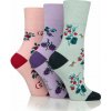 Dámske 3 páry bambus ponožky RHS Gentle Grip OVOCIE Dámske 3 páry bambus ponožky RHS Gentle Grip OVOCIE