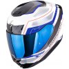SCORPION prilba EXO-391 Leo white/blue - XL SCORPION prilba EXO-391 Leo white/blue - XL