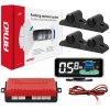 Amio Asistenty parkovania LED-GRAF 3D 4-senzorové čierne TRUCK 19mm Amio Asistenty parkovania LED-GRAF 3D 4-senzorové čierne TRUCK 19mm