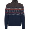 Blend Pullover tmavo modrá khaki červená