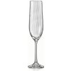Bohemia Crystal Poháre na šampaňaké Waterfall 6 x 190 ml