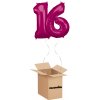 HeliumKing Balónový box - Narodeninové číslo 16 ružový 86 cm HeliumKing Balónový box - Narodeninové číslo 16 ružový 86 cm