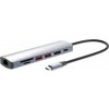 MANHATTAN Dokovacia stanica USB-C 7v1, 1xHDMI, 1xUSB-C, 2xUSB, 1xRJ45, čítačka SD kariet, sivá MANHATTAN Dokovacia stanica USB-C 7v1, 1xHDMI, 1xUSB-C, 2xUSB, 1xRJ45, čítačka SD kariet, sivá