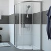 Hüppe Classics 2 EasyEntry - Posuvné dvere 2000x800/800 mm, 1/4-kruh, profil strieborná pololesklá, číre sklo s Anti-Plaque C25506.069.322 Hüppe Classics 2 EasyEntry - Posuvné dvere 2000x800/800 mm, 1/4-kruh, profil strieborná pololesklá, číre sklo s Anti-Plaque C25506.069.322