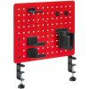 Powerton Pegboard upínaci na stôl, červený, herná Powerton Pegboard upínaci na stôl, červený, herná