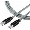 Tactical KP31192 Aramid extra pevný USB-C/USB-C, 100W, 20V/5A, 0,3m, sivý Tactical KP31192 Aramid extra pevný USB-C/USB-C, 100W, 20V/5A, 0,3m, sivý