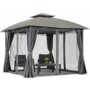 Garden Point pavilón Záhradný Sicily 3x3m antracitový