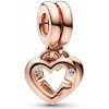 Pandora Sesterský bronzový prívesok Srdce 789538C01 Pandora Sesterský bronzový prívesok Srdce 789538C01