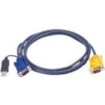 Aten 2L-5202U KVM Kábel (HD15-SVGA, USB, USB) - 2m