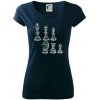 Šachové figúrky kreslené - Dámske tričko Pure - L ( Tmavomodrá (veľmi tmavá - skoro čierna) ) Šachové figúrky kreslené - Dámske tričko Pure - L ( Tmavomodrá (veľmi tmavá - skoro čierna) )