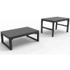 Allibert Stôl záhradný Lyon grafit 116 x 71 x 40-65 cm Allibert Stôl záhradný Lyon grafit 116 x 71 x 40-65 cm