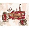 ZUTY Maľovanie podľa čísel - ČERVENÝ TRAKTOR (HALEY BUSH) Rámovanie: vypnuté plátno na rám, Rozmer: 80x100 cm ZUTY Maľovanie podľa čísel - ČERVENÝ TRAKTOR (HALEY BUSH) Rámovanie: vypnuté plátno na rám, Rozmer: 80x100 cm