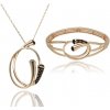 Yvon Luxusná sada šperkov AVELINE v ružovozlatom tóne - náhrdelník a náramok Yvon Luxusná sada šperkov AVELINE v ružovozlatom tóne - náhrdelník a náramok
