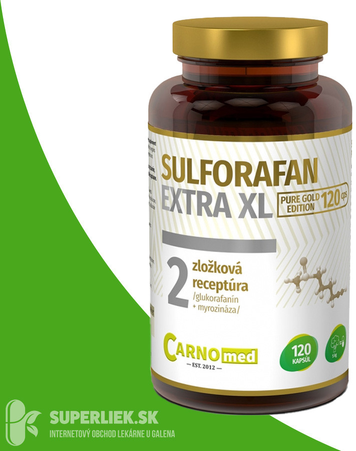 CarnoMed Sulforafan EXTRA XL Pure Gold Edition 120 kapsúl