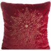 Takoy Vianočná zamatová obliečka na vankúš 45x45 cm červená vločka-HF-478018 | 45 x 45 cm Takoy Vianočná zamatová obliečka na vankúš 45x45 cm červená vločka-HF-478018 | 45 x 45 cm