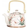 Clayre & Eef Konvička na čaj s japonskými kvetmi - 18*14*12 cm / 0,8L - Clayre & Eef Clayre & Eef Konvička na čaj s japonskými kvetmi - 18*14*12 cm / 0,8L - Clayre & Eef