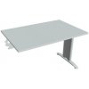 Rokovací stôl Flex, 120x75,5x80 cm, sivý/kov Hobis Rokovací stôl Flex, 120x75,5x80 cm, sivý/kov Hobis