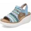Dámske sandále RIEKER 69172-91 modrá S6 39 Dámske sandále RIEKER 69172-91 modrá S6 39