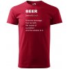 Sablio Tričko s potlačou Beer - červené XL Sablio Tričko s potlačou Beer - červené XL