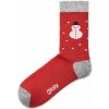 Vlnka Vianočné ponožky s Merino vlnou snehuliak červená veľkosť ponožiek 43-46 Vlnka Vianočné ponožky s Merino vlnou snehuliak červená veľkosť ponožiek 43-46